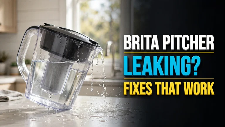 Brita pitcher leaking from the lid — fixes that work (2026 troubleshooting guide)