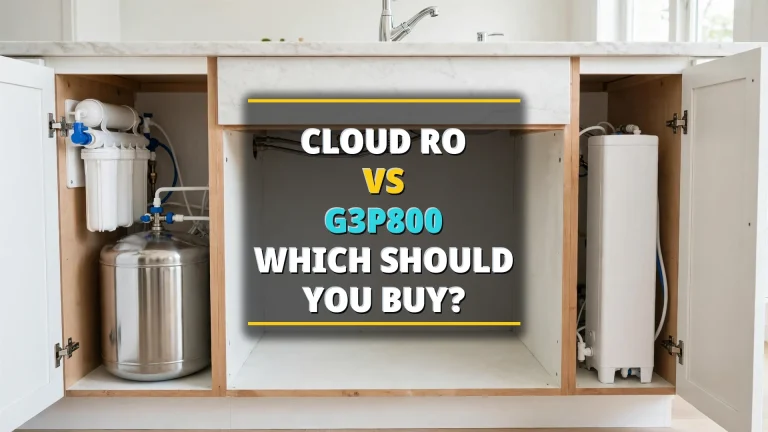Cloud RO vs Waterdrop G3P800 2026 showdown — tank-based system versus slim tankless unit