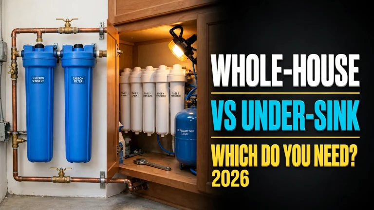 Whole-house vs under-sink water filter comparison — which do you need in 2026