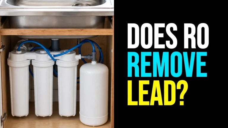Does RO remove lead — under-sink reverse osmosis system beside the headline Does RO Remove Lead?
