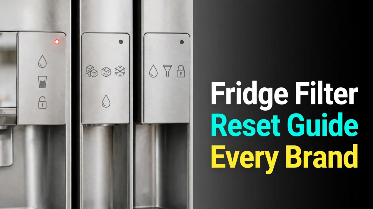 Fridge water filter reset guide for every brand — Samsung, LG, GE, Frigidaire, Whirlpool
