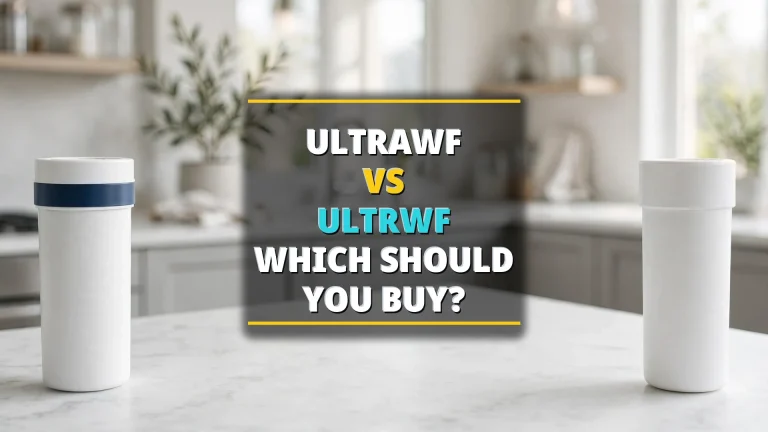 Frigidaire ULTRAWF vs ULTRWF refrigerator filter comparison with baked-in headline