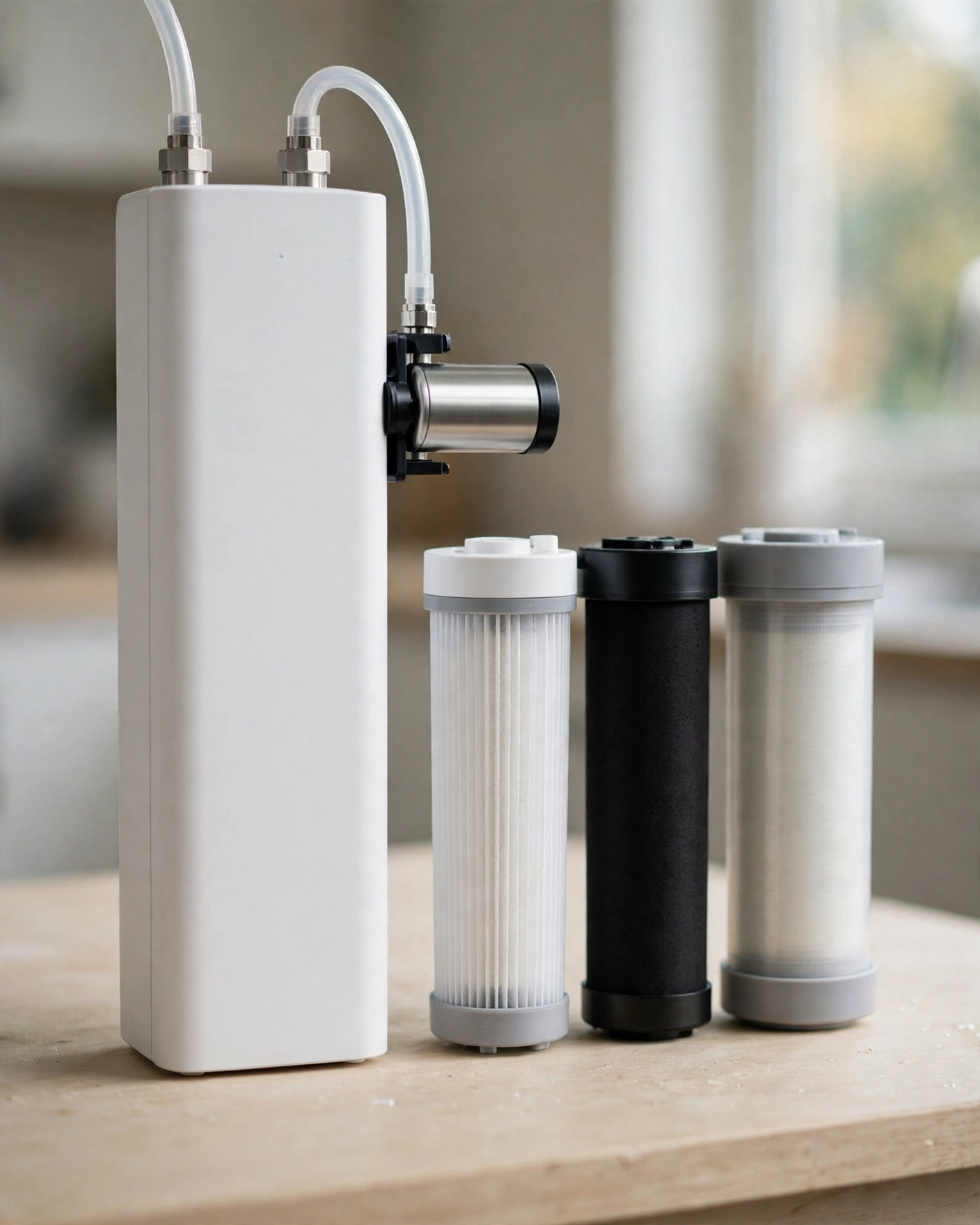 Waterdrop G3P800 UV sterilizer module with twist-out filter cartridge set