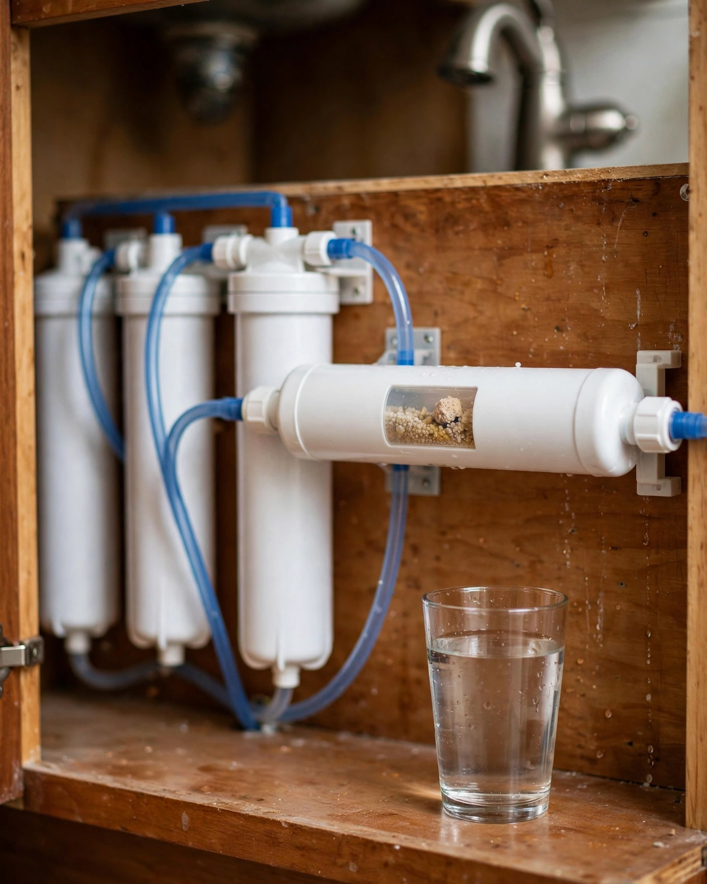 Inline alkaline remineralization filter stage on the iSpring RCC7AK