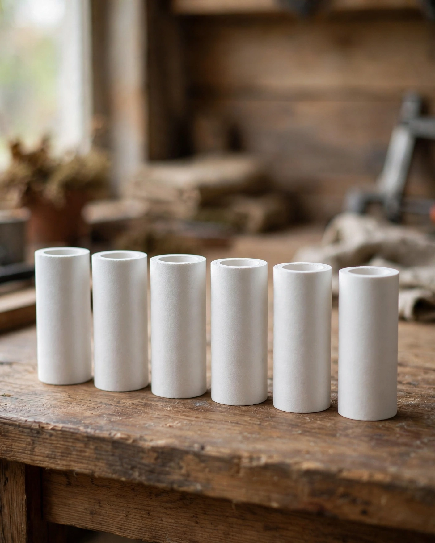 ProOne G2.0 9-inch replacement filter elements lined up on a workbench