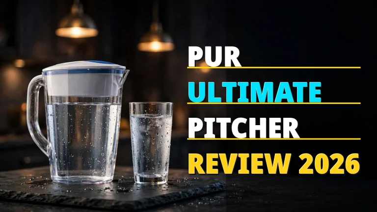 PUR Ultimate pitcher review 2026 — unlabeled pitcher with headline