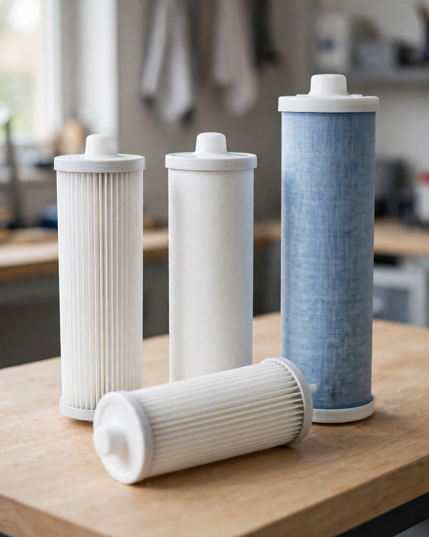 RO replacement filter cartridges: sediment prefilter, carbon block and membrane