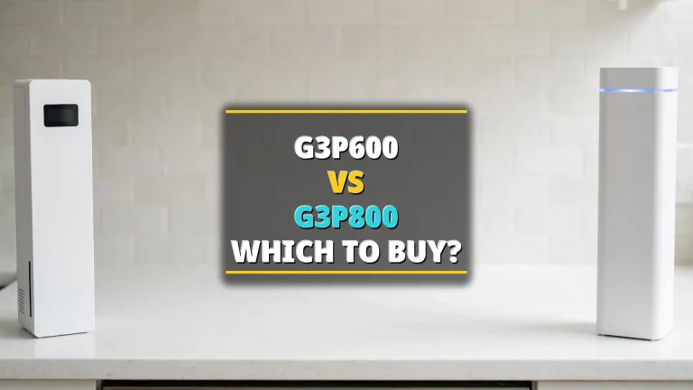 Waterdrop G3P600 vs G3P800 tankless RO systems comparison 2026